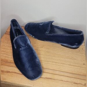 Vince Women's Navy Velvet Loafers